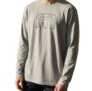 TravisMathew XXL Gray Long Sleeve Crew Neck Golf/Casual Tee Shirt